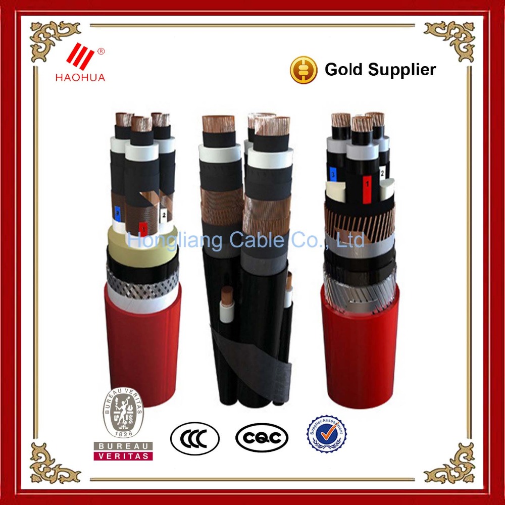 19/33kV 3x300/25 mm2 high voltage underground cables specifications Copper wire screen (CWS) power cable