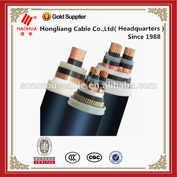 Norme IEC 8.7-2 de câble d'alimentation 60502/15kV AL/XLPE/CWS/PVC (LXHIOV)