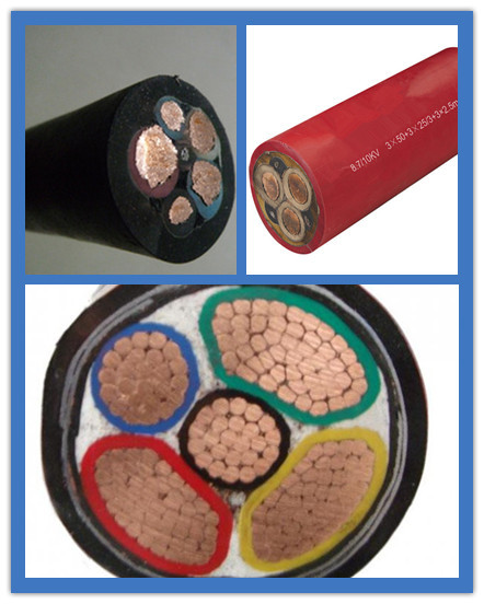 Rubber insulated flexible mining cables H07-RNF