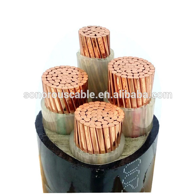 600/1000V Copper/Aluminum Conductor XLPE insulated Un-Armoured 4 Core (3 x 70mm2+35mm2) Power Cable