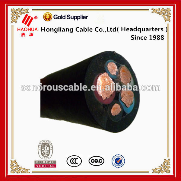 300/500 V, 450/750 V, 0.6/1 kV cei 60245 câble en caoutchouc flexible