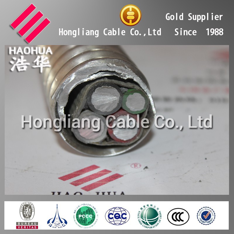 Kabel listrik paduan aluminium kabel AC90 (-40) xlpe Insulation120 persegi 5 inti lapis baja kabel listrik