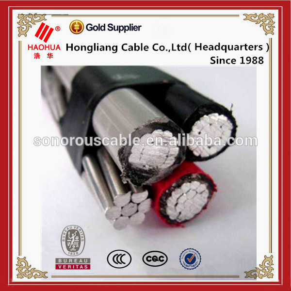 Câble ABC câble aérien câble Aérien 3x25 mm2 + 54.6 mm2 + 16 mm2