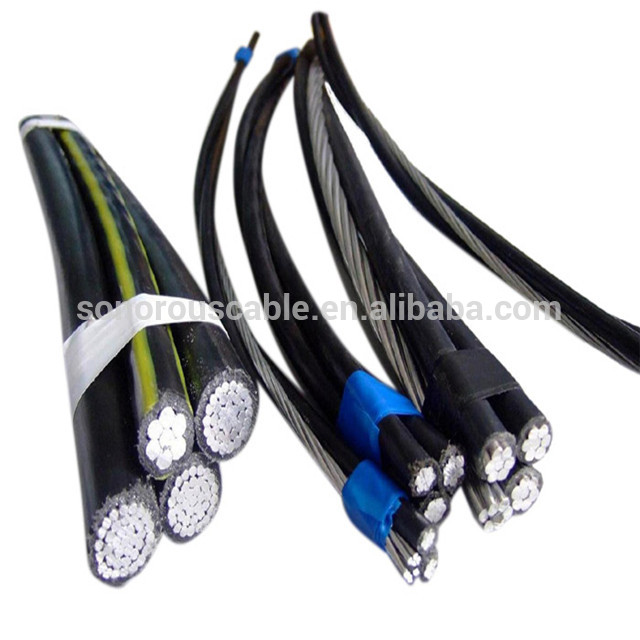 2015 nuevo alta calidad Hongliang cable paquete aéreo tamaño 1x16 + 16 cable abc
