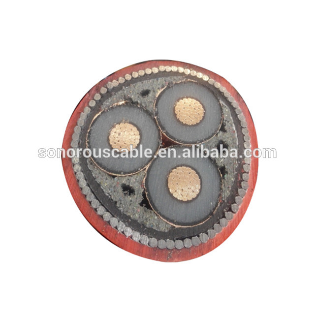 8.7/15kV CU/XLPE/SWA/PVC power cable Steel Wire Armour cable underground cable