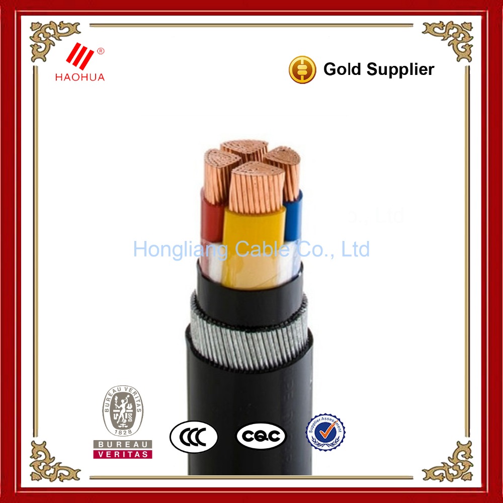 0.6/1kv CU/XLPE/SWA/PVC 4 core armoured power cable 120mm