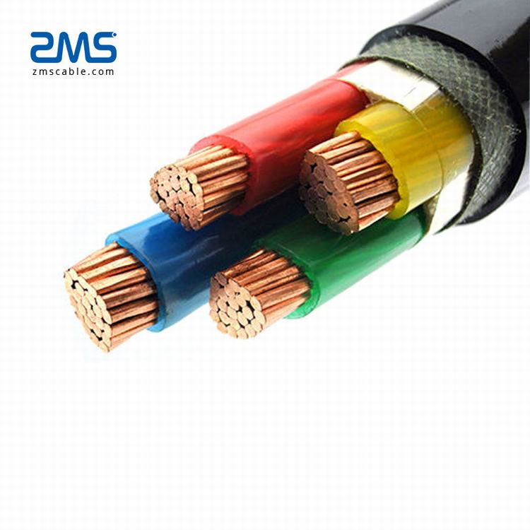 0.6/1 (1.2) kv 4 core 300mm2 240mm2 95mm2 70mm2 koperen elektrische power kabels