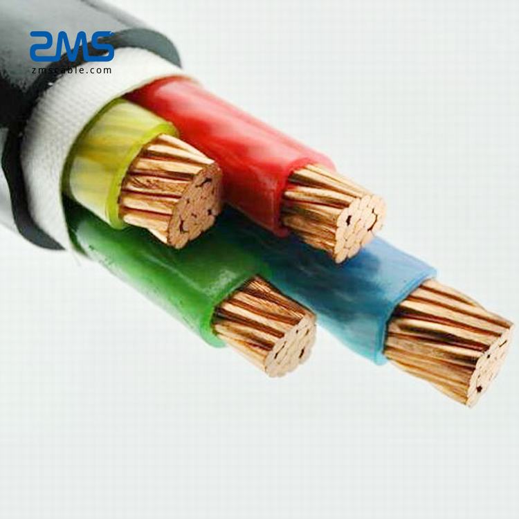 0,6/1 kV PVC 절연 및 NAYY 전원 케이블 CU 도체