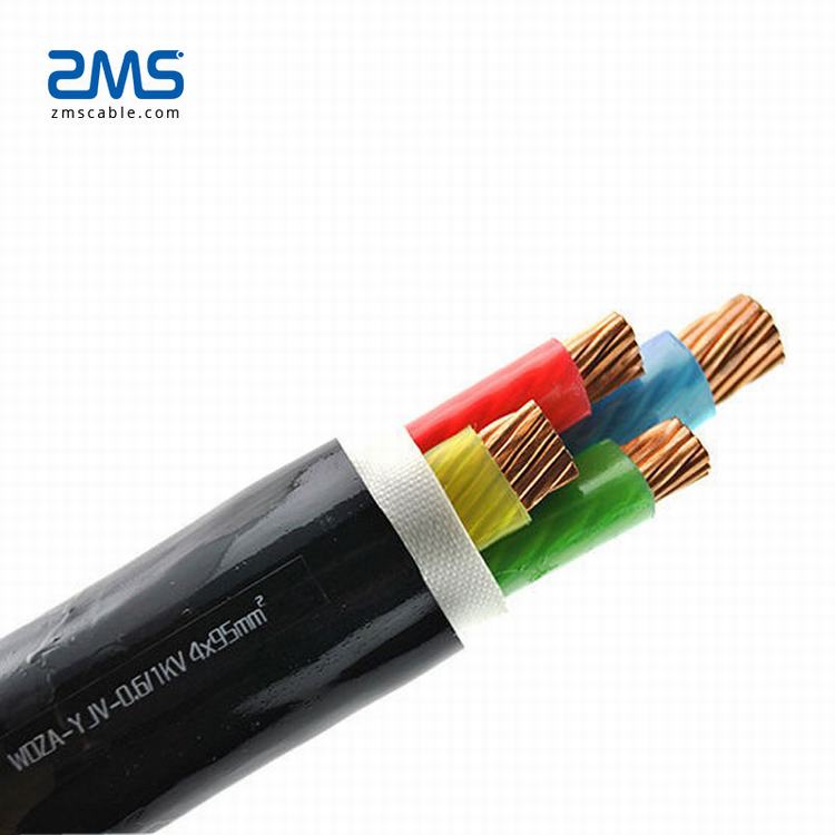 0.6/1 kv baixa tensão 4 core 240sq mm 95sq mm 50sq milímetros condutor de cobre cabo de alimentação nyy