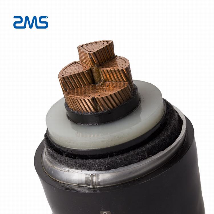 0.6/1KV-36KV xlpe insulated SWA armored PVC sheath AL/CU FRLS electric power cable with lighting wire