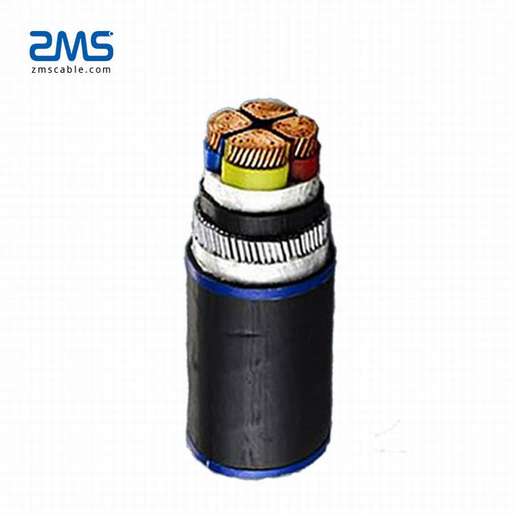 0.6/1KV Copper/Al conductor 4*25mm2 armored cable XLPE SWA power cable