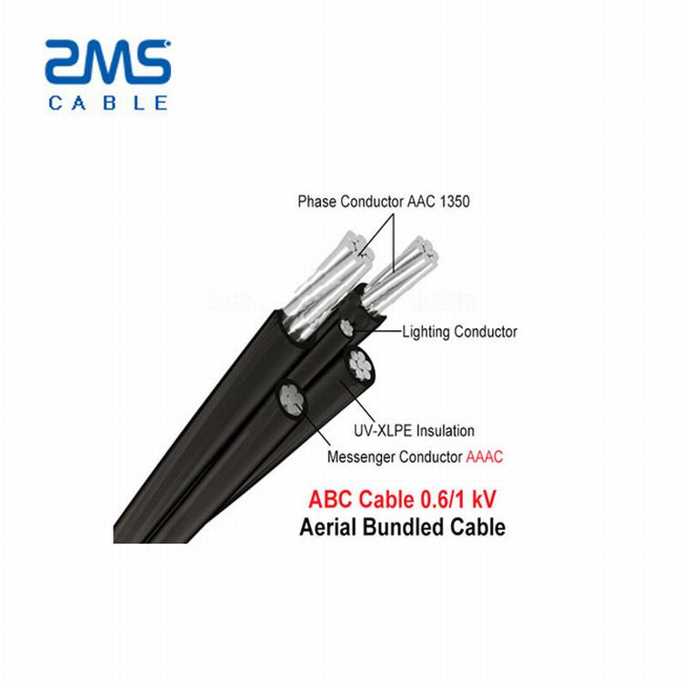 0,6/1KV niederspannung vpe-isolierung Overhead kabel Aerial Bundle ABC Kabel draht