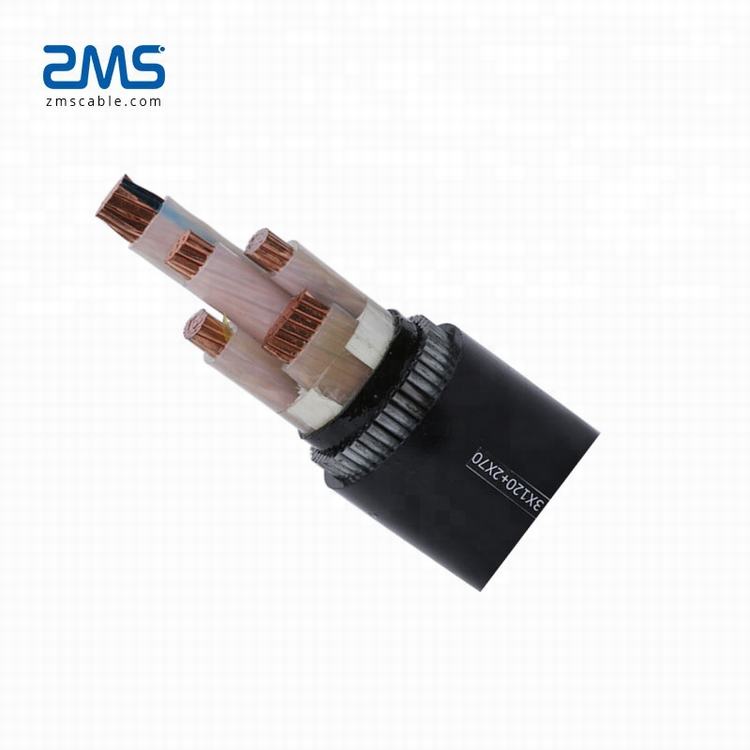 0.6/1KV YJV22 3×95+2X50 XLPE insulated PVC sheathed  copper core power cable