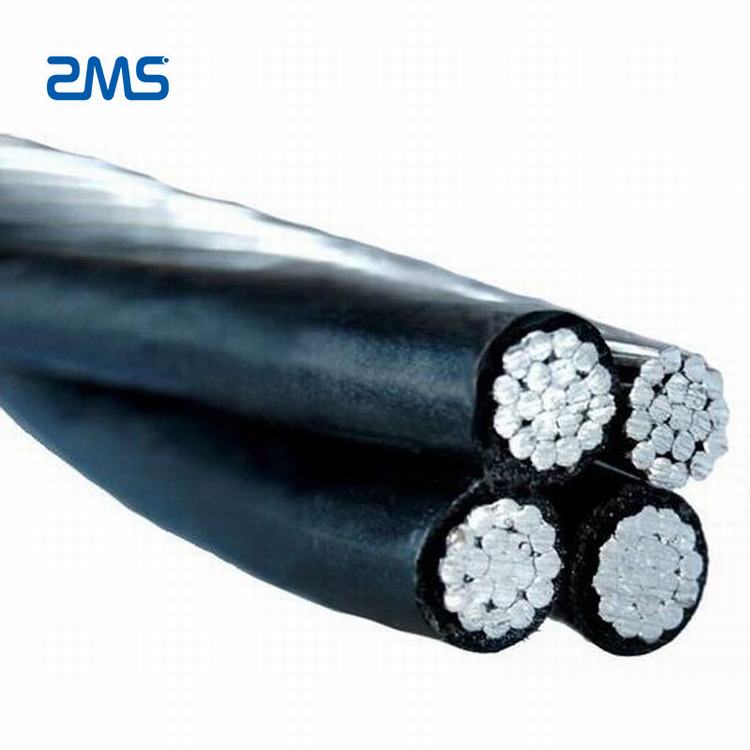 0,6/1kV de aluminio de aislamiento XLPE abc cable de aluminio 3 Fase fabricante de alambre de aluminio cable xlpe 4x95mm2