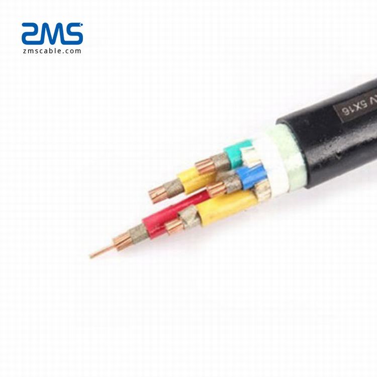 0.6/1kV IEC 502 Standard Basse Tension Cuivre Fil Électrique Noir 4x16mm Câble D'alimentation