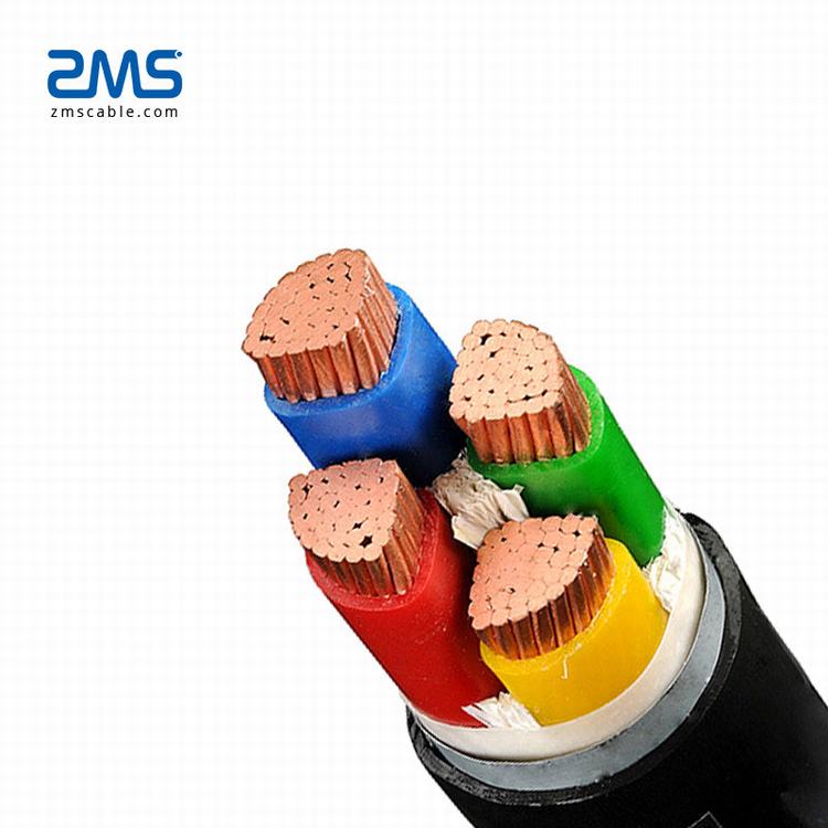 0.6/1kV แรงดันไฟฟ้าต่ำทองแดง xlpe PVC สีดำ 4x185 มม.