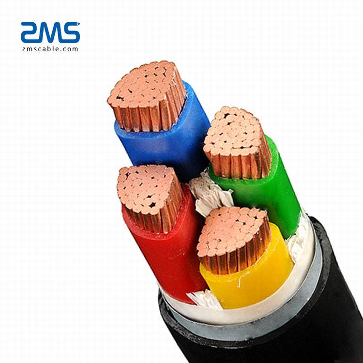 0,6/1kV funda de PVC de baja tensión NYY cable de alimentación 350mcm 500mcm