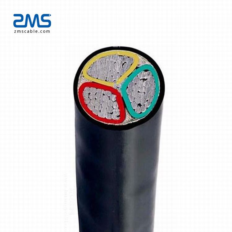 0.6/1kV 전기 95mm2 240mm2 3 core 알루미늄 xlpe insulated unarmored cable