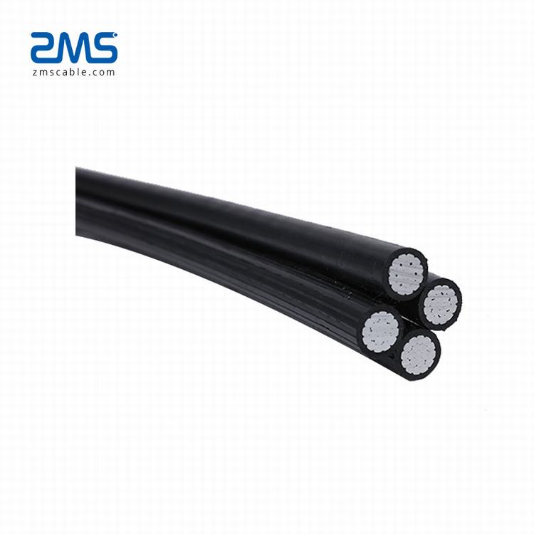 0,6/1kv 4*50mm2 Aluminium Leiter PE/Vpe-isolierte AAC ABC Kabel