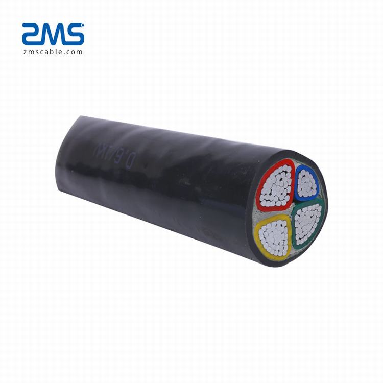 0.6 / 1kv 95mm2 120mm2 185mm2 240mm2 Aluminum Conductor Material 3+1 Core PVC Insulated Power Cable