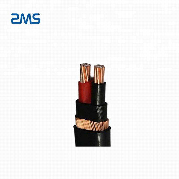 0.6/1kv แรงดันไฟฟ้าต่ำ 2*2*7mm2 ตัวนำทองแดง XLPE ฉนวน PVC Sheathed SWA เกราะสายไฟ