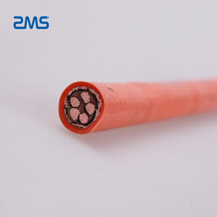 0,6/1kv RVV de baja tensión 5*4mm2 de núcleo de cobre, aislado de PVC cubierta de PVC Cable tipo plano Cable