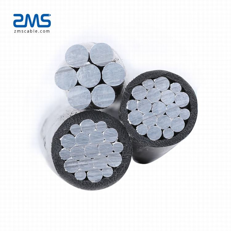 0.6/1kv abc cable 16mm 25mm 50mm 70mm aluminum Aerial Bundle Cable used in power transmission lines