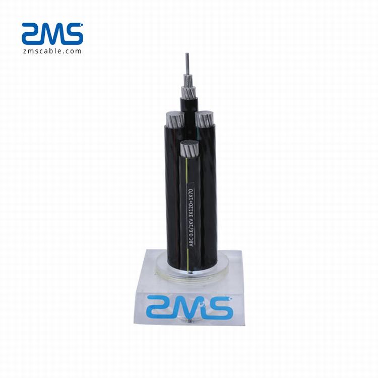 0.6/1kv Kabel Tegangan Rendah Konduktor Aluminium XLPE Insulated 4-Core Kabel Listrik 25mm2
