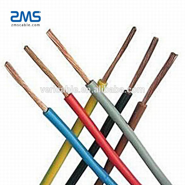 1.5mm/2.5mm2 alambre de la energía/cobre/PVC de los cables eléctricos aislado/hogar cable