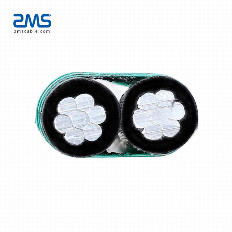 10mm2 16mm2 duplex aluminum service drop overhead aac conductor PE insulated abc cable