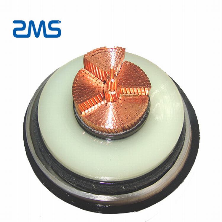110/220kv de cobre o de aluminio Conductor XLPE Cable de alimentación con aislamiento