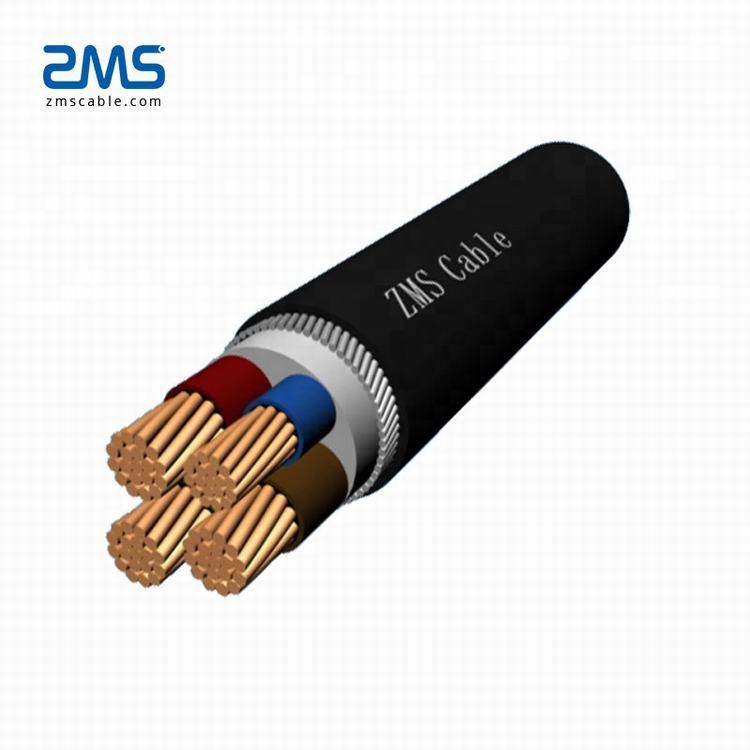 11kV 3*185MM2 Tembaga PVC/XLPE Insulated Kabel IEC Kabel Listrik Tiga Fase