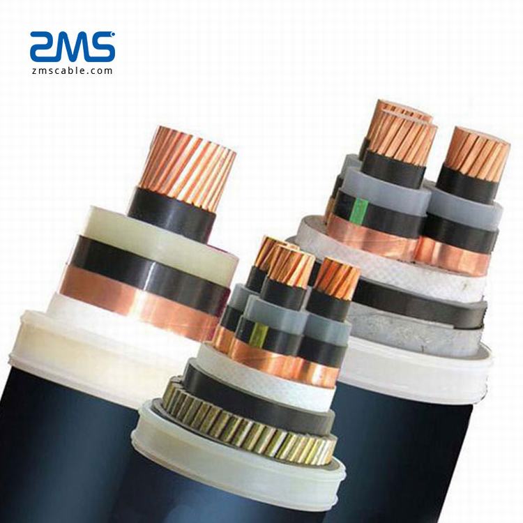 11kv de media tensión Cable de alimentación 3 Core 95mm YJV22 XLPE/CTS/PVC/STA/potencia cable