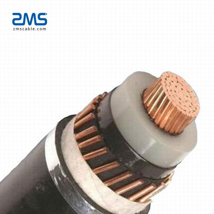 11kv de un solo núcleo de tensión de medio voltaje cable conductor de cobre 1*630mm