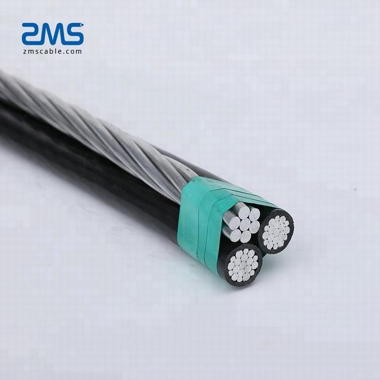 11kv overhead cable Aerial Bundle ABC Cable 2x70+70 Overhead Insulated Cable For Sale