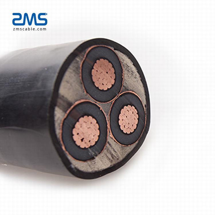 Subterrâneo 11kv xlpe blindado cabo resistente ao fogo preço 185mm2 300mm2 500mm2 630mm2