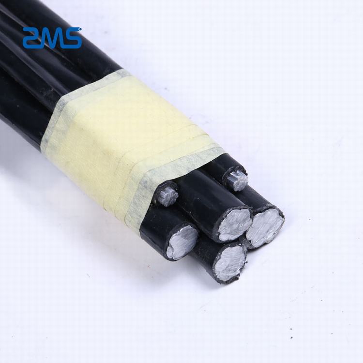 12AWG Udara Aluminium Bundel Kabel ABC XLPE Insulated