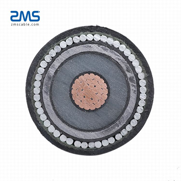 15KV CABLE SINGLE CORE 500MM2  COPPER ALUMINUM CONDUCTOR XLPE INSULATION AWA ARMORED LS0H CTS SCREEN