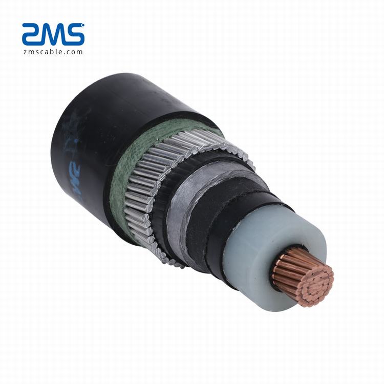 15KV Kabel Single Core 500MM2 Cu Konduktor XLPE Isolasi Awa Lapis Baja LS0H CTS Layar