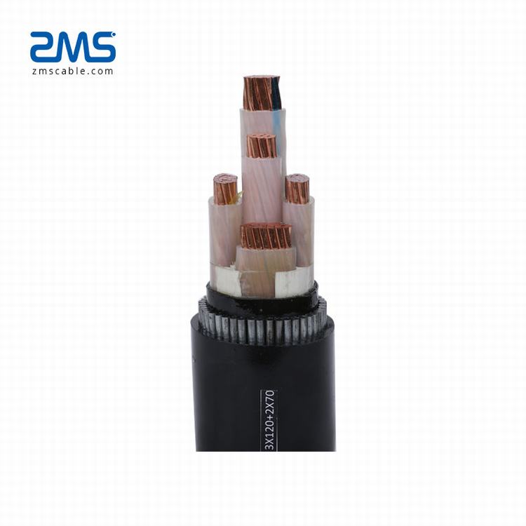 16mm2 50mm2 70mm2 conductor de cobre cable 5 Core CU/XLPE/SWA/Cable de PVC