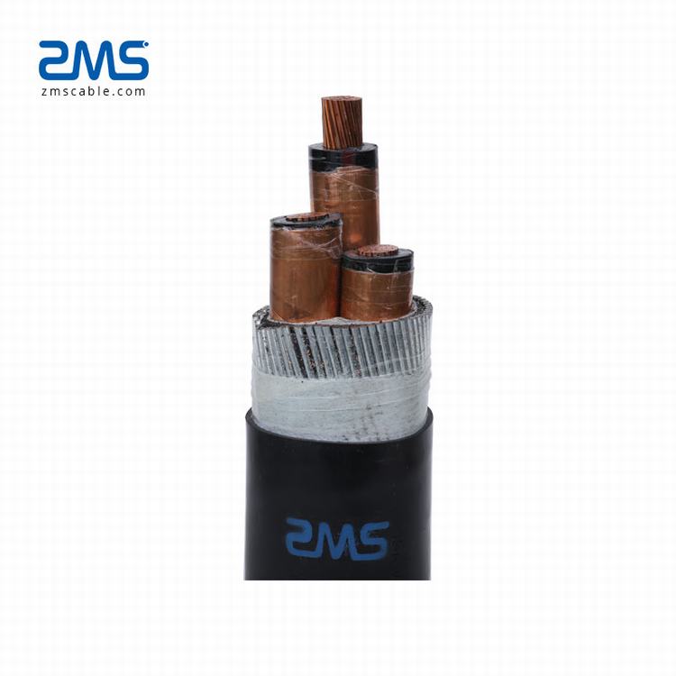 18/30kV 3*120 mm2 185mm2 240mm2 Cu/XLPE/CT/SWA/PVC Underground Electric Copper Power Cable