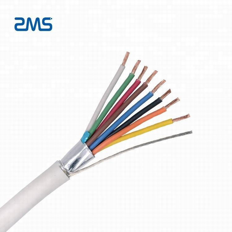 3 Core Cable Flexible tamaños 0,5/0,75/1/1,5/2,5mm cuadrados/mm2 PVC aislamiento Cable de Control