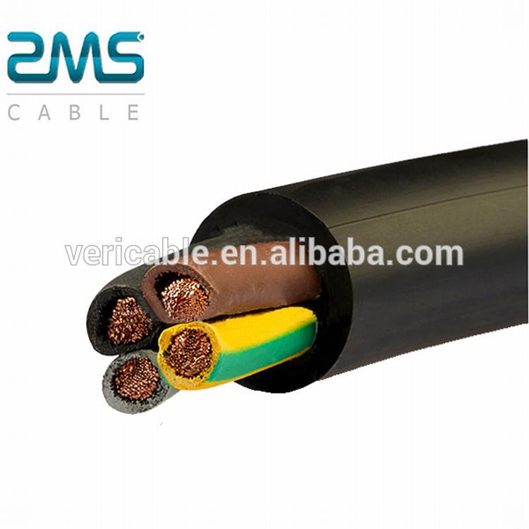 3 Phase 4 Wire Cores 2 3 4 5 Three Core Rubber Electric Power Cable 4mm 95mm 3g1.5 With Best Price