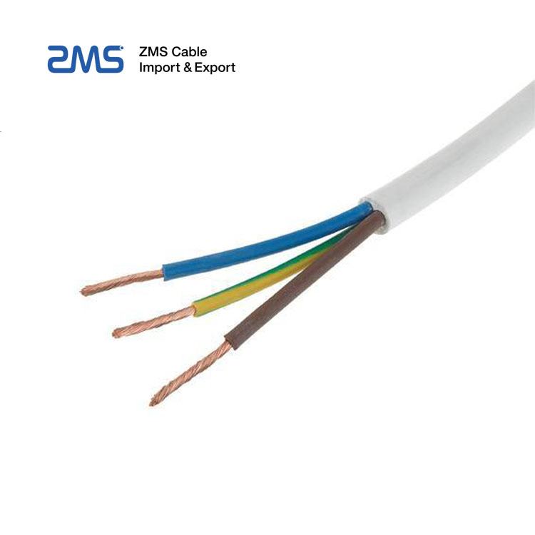 3 hilos 2,5mm con aislamiento de cobre flexible cable eléctrico cableado de la casa
