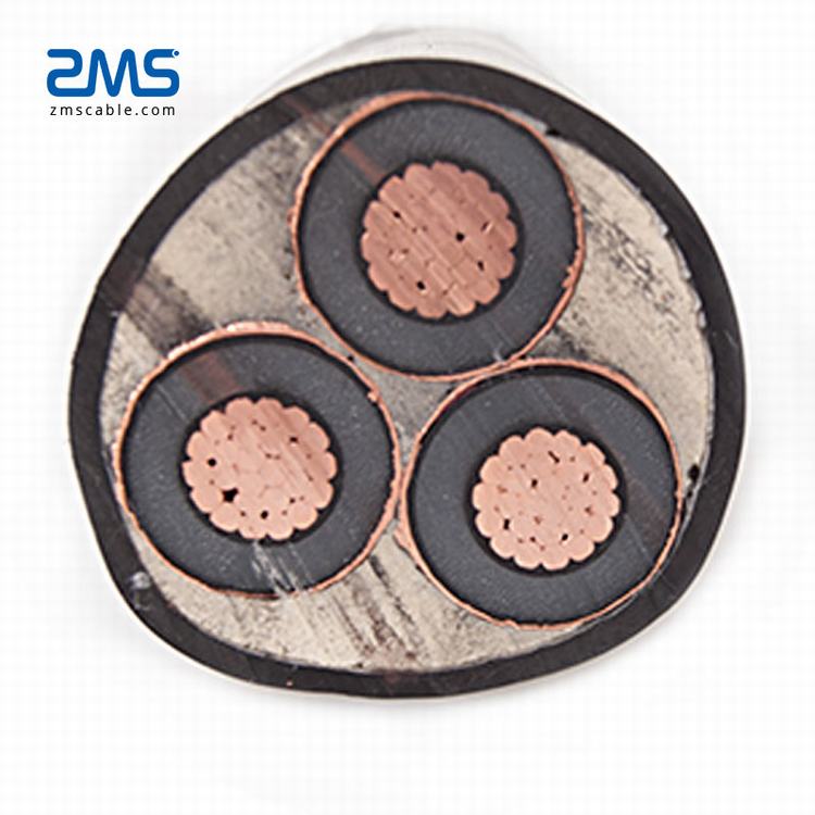 3 core 95mm 120mm 240mm xlpe copper power cable for electricity transportation