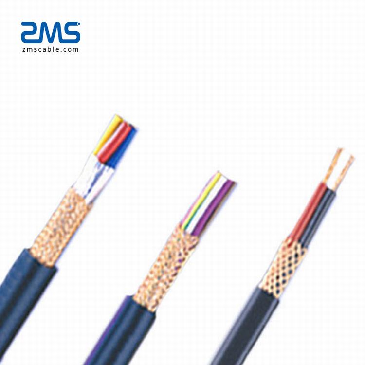 300/500V Control flexible  cables  multi-core copper conductor Al-foil copper braid shielded