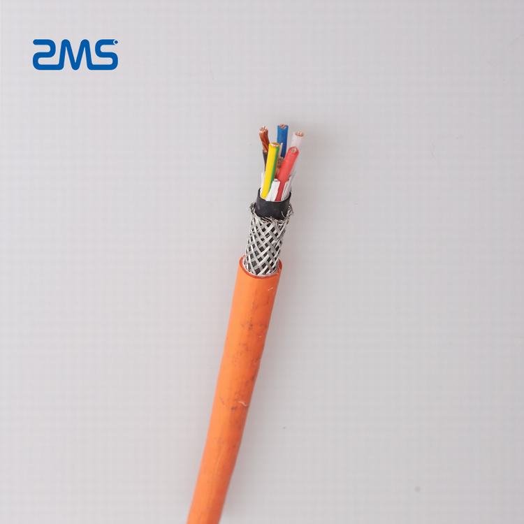 300/500 V SERVO-FLEX-PVC-JZ 4x2. 5mm2 PVC ฉนวนกันความร้อน & Sheath ยืดหยุ่นสายสำหรับแหล่งจ่ายไฟและไดรฟ์ของเซอร์โวมอเตอร์