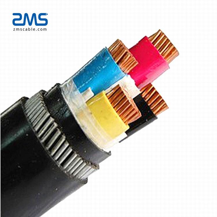 300 Mm Single Core/3 + 1 Core/4 Kabel Inti 95 Mm Tembaga Conudctor Lapis Baja Kabel Listrik