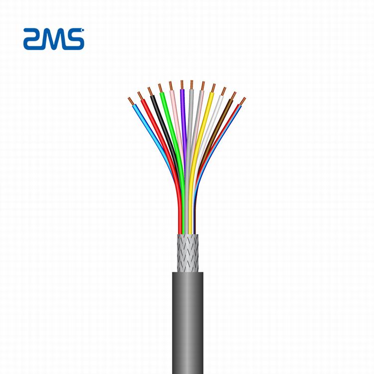 300 v électrique flexible de pvc de base multiples 0.5mm contrôle câble classe 5