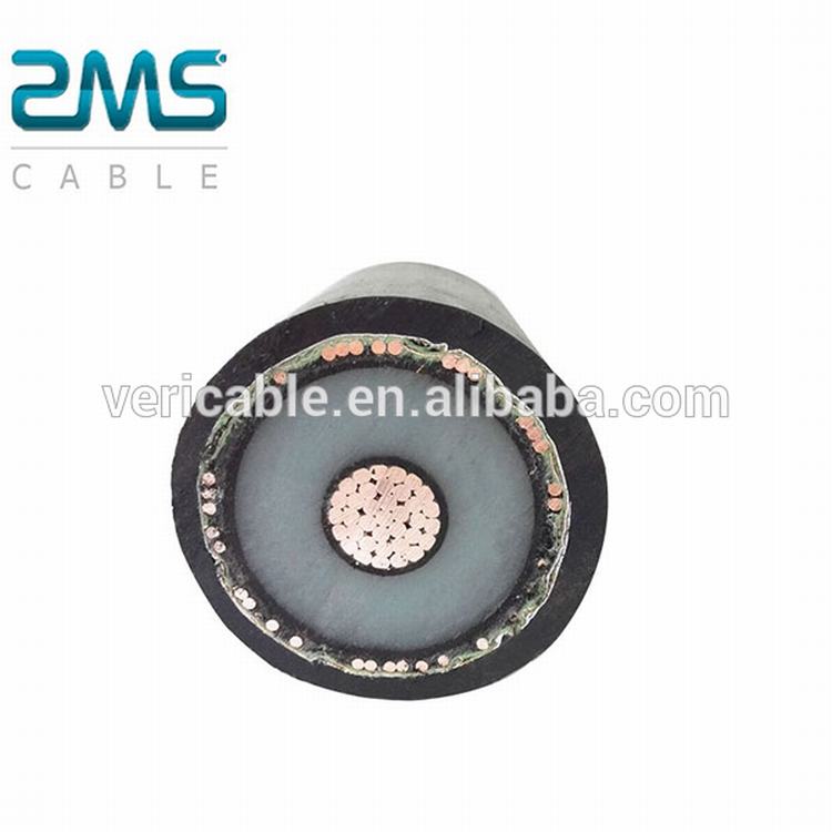 33KV 22KV 11KV HV solo núcleo de cobre aislamiento XLPE blindado cable 1X500MM2 1X630MM2 cable de alimentación